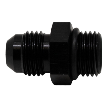 Picture of DeatschWerks 6AN ORB Male to 6AN Male Flare Adapter (Incl O-Ring) - Anodized Matte Black