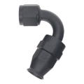 Picture of DeatschWerks 8 AN Female Flare Swivel 120-Degree Hose End PTFE - Anodized Matte Black