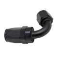 Picture of DeatschWerks 8 AN Female Flare Swivel 120-Degree Hose End CPE - Anodized Matte Black