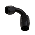 Picture of DeatschWerks 10AN Female Flare Swivel 120-Degree Hose End CPE - Anodized Matte Black