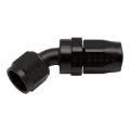 Picture of DeatschWerks 8AN Female Swivel 45-Degree Hose End CPE - Anodized Matte Black