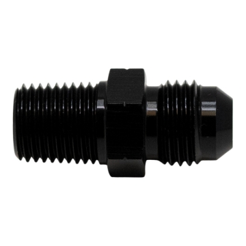 Picture of DeatschWerks 6AN Male Flare to 1/4in Male NPT Adapter - Anodized Matte Black
