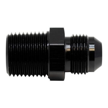 Picture of DeatschWerks 8AN Male Flare to 1/2in Male NPT Adapter - Anodized Matte Black
