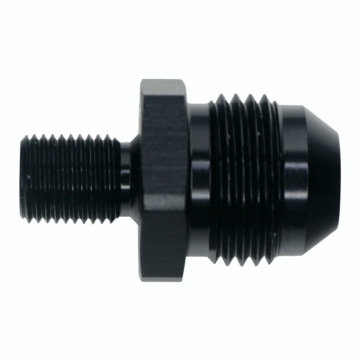 Picture of DeatschWerks 8AN Male Flare to M10 X 1.0 Male Metric - Anodized Matte Black
