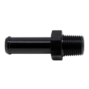 Picture of DeatschWerks 1/8in NPT Male Thread 5/16in Hose Barb - Anodized Matte Black