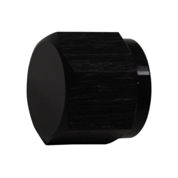 Picture of DeatschWerks 6AN Female Flare Cap - Anodized Matte Black