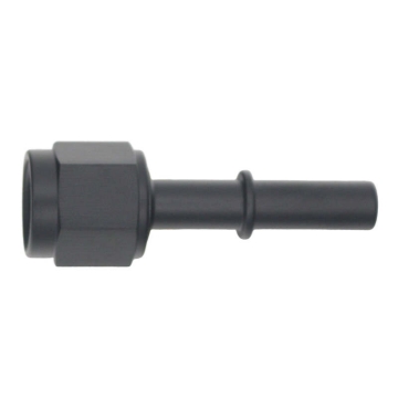 Picture of DeatschWerks 6AN Female Flare Swivel to 5/16in Male EFI Quick Disconnect - Anodized Matte Black