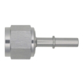 Picture of DeatschWerks 10AN Female Flare Swivel to 5/16in Male EFI Quick Disconnect - Anodized DW Titanium