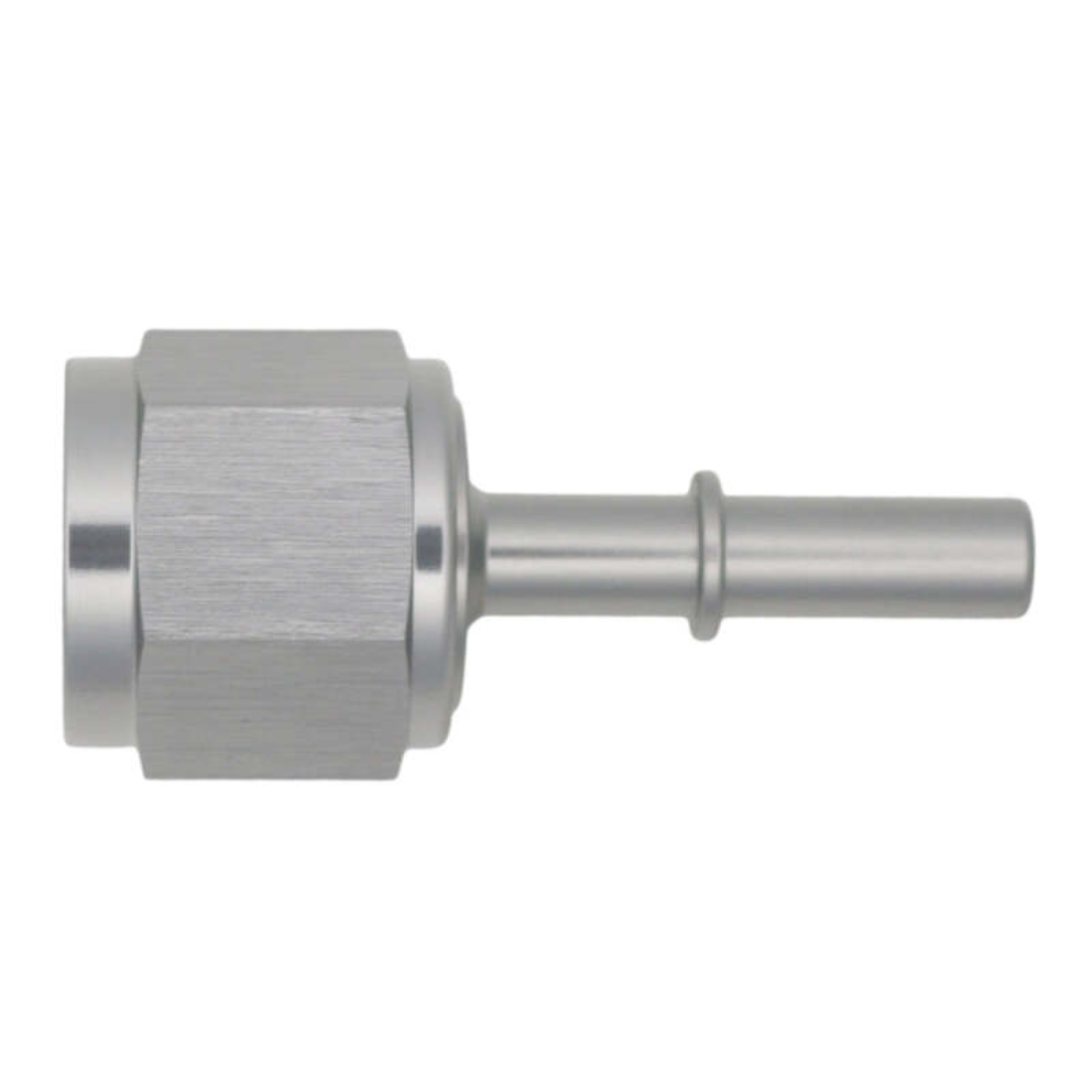 Picture of DeatschWerks 10AN Female Flare Swivel to 5/16in Male EFI Quick Disconnect - Anodized DW Titanium
