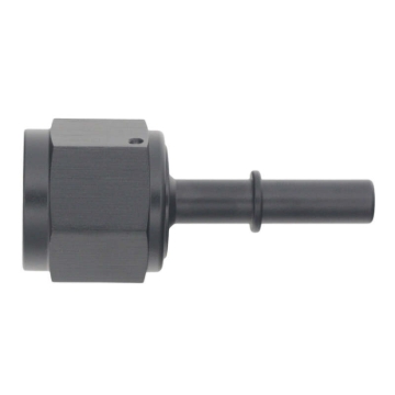 Picture of DeatschWerks 10AN Female Flare Swivel to 5/16in Male EFI Quick Disconnect - Anodized Matte Black