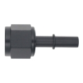 Picture of DeatschWerks 10AN Female Flare Swivel to 3/8in Male EFI Quick Disconnect - Anodized Matte Black