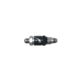 Picture of DeatschWerks 10AN Male Flare Quick Disconnect Dry Break Fitting - 2 Pieces Anodized Matte Black
