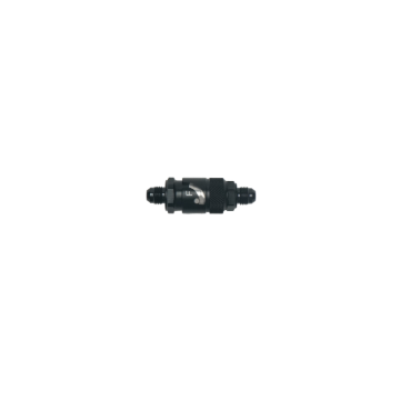 Picture of DeatschWerks 6AN Male Flare Quick Disconnect Dry Break Fitting - 2 Pieces Anodized Matte Black