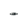 Picture of DeatschWerks 8AN Male Flare Quick Disconnect Dry Break Fitting - 2 Pieces Anodized Matte Black