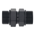 Picture of DeatschWerks 10AN ORB Male to 10AN ORB Male Swivel Adapter - Anodized Matte Black