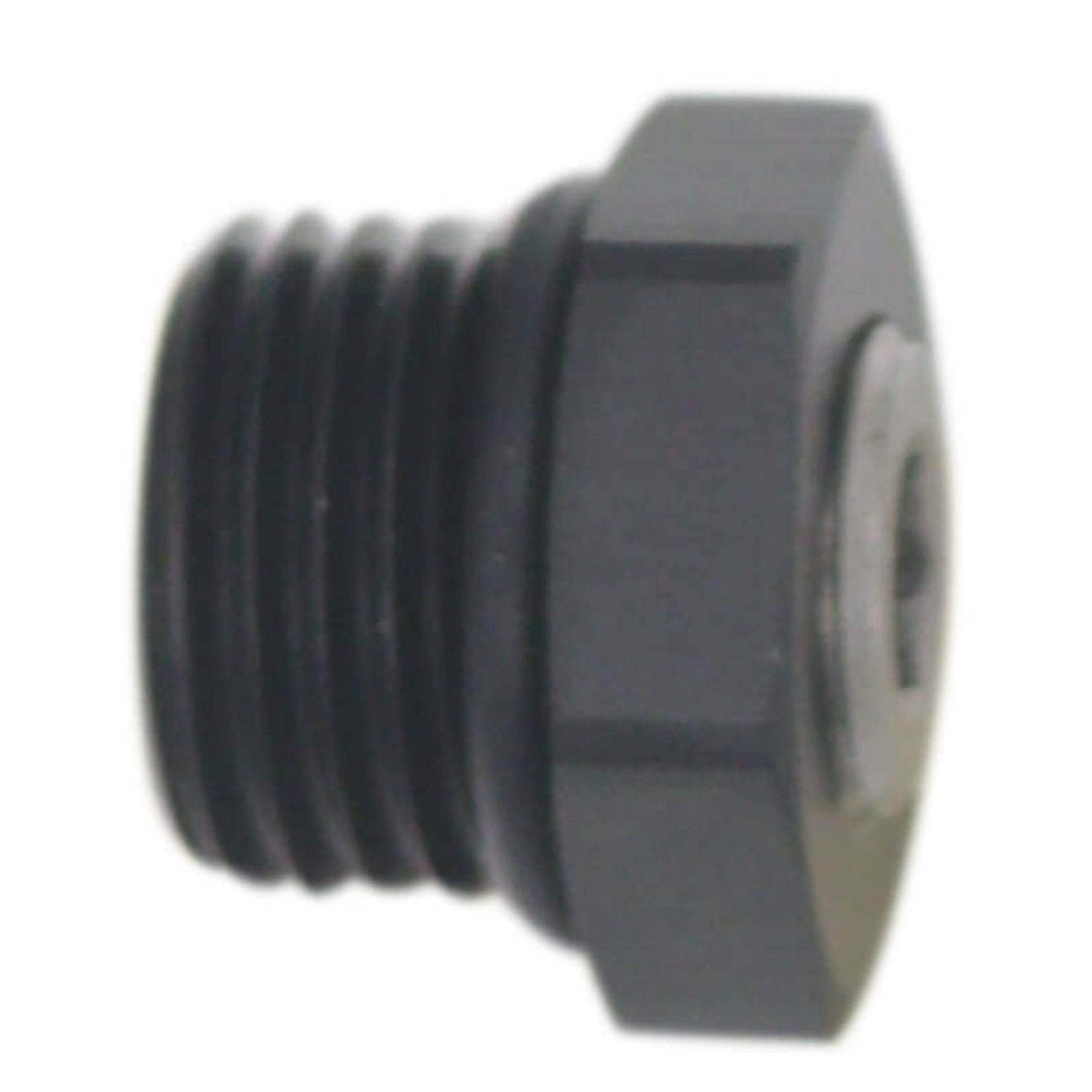 Picture of DeatschWerks 6AN ORB Male Plug Fitting with 1/8in NPT Gauge Port - Anodized Matte Black