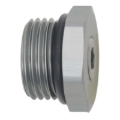 Picture of DeatschWerks 8AN ORB Male Plug Fitting with 1/8in NPT Gauge Port - Anodized DW Titanium