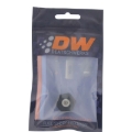 Picture of DeatschWerks 8AN ORB Male Plug Fitting with 1/8in NPT Gauge Port - Anodized Matte Black