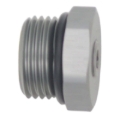 Picture of DeatschWerks 10AN ORB Male Plug Fitting with 1/8in NPT Gauge Port - Anodized DW Titanium