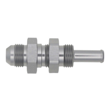 Picture of DeatschWerks 8AN Male Flare to Straight 3/8in Single Hose Barb - Anodized DW Titanium