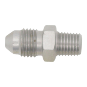 Picture of DeatschWerks 3AN Male Flare to 1/16in NPT Male - Anodized Stainless Steel