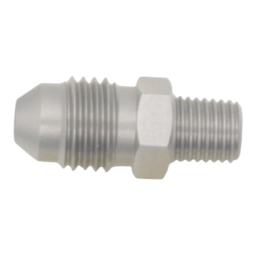 Picture of DeatschWerks 4AN Male Flare to 1/16in NPT Male - Anodized Stainless Steel