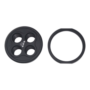 Picture of DeatschWerks Quad 10AN ORB Bulkhead - Anodized Matte Black