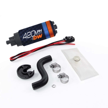 Picture of DeatschWerks DW420 Series 420lph In-Tank Fuel Pump w/ Install Kit For 85-97 Ford Mustang