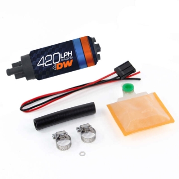 Picture of DeatschWerks DW420 Series 420lph In-Tank Fuel Pump w/ Universal Install Kit