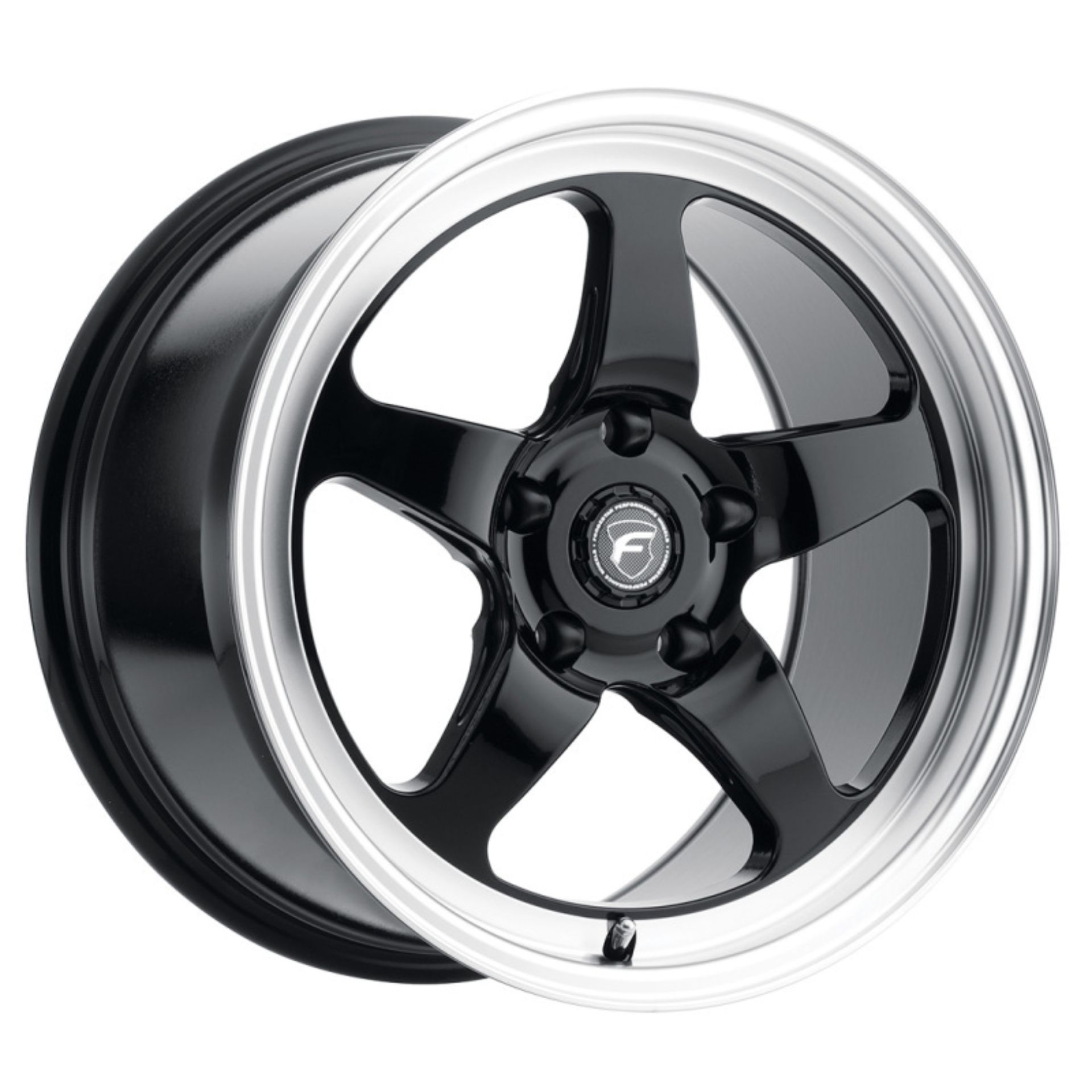 Picture of Forgestar D5 18x10 / 5x120.65 BP / ET+25 / 6.5in BS Gloss Black Machined Wheel