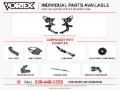 Picture of Vortex Racing Rearsets Replacement Rear Set- Black