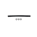 Picture of DeatschWerks Convoluted Tubing 200mm length x 10mm ID Side 1 x 10mm ID Side 2 - Black