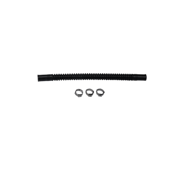 Picture of DeatschWerks Convoluted Tubing 200mm length x 10mm ID Side 1 x 10mm ID Side 2 - Black