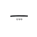 Picture of DeatschWerks Convoluted Tubing 150mm Length x 8mm ID Side 1 x 8mm ID Side 2 - Black