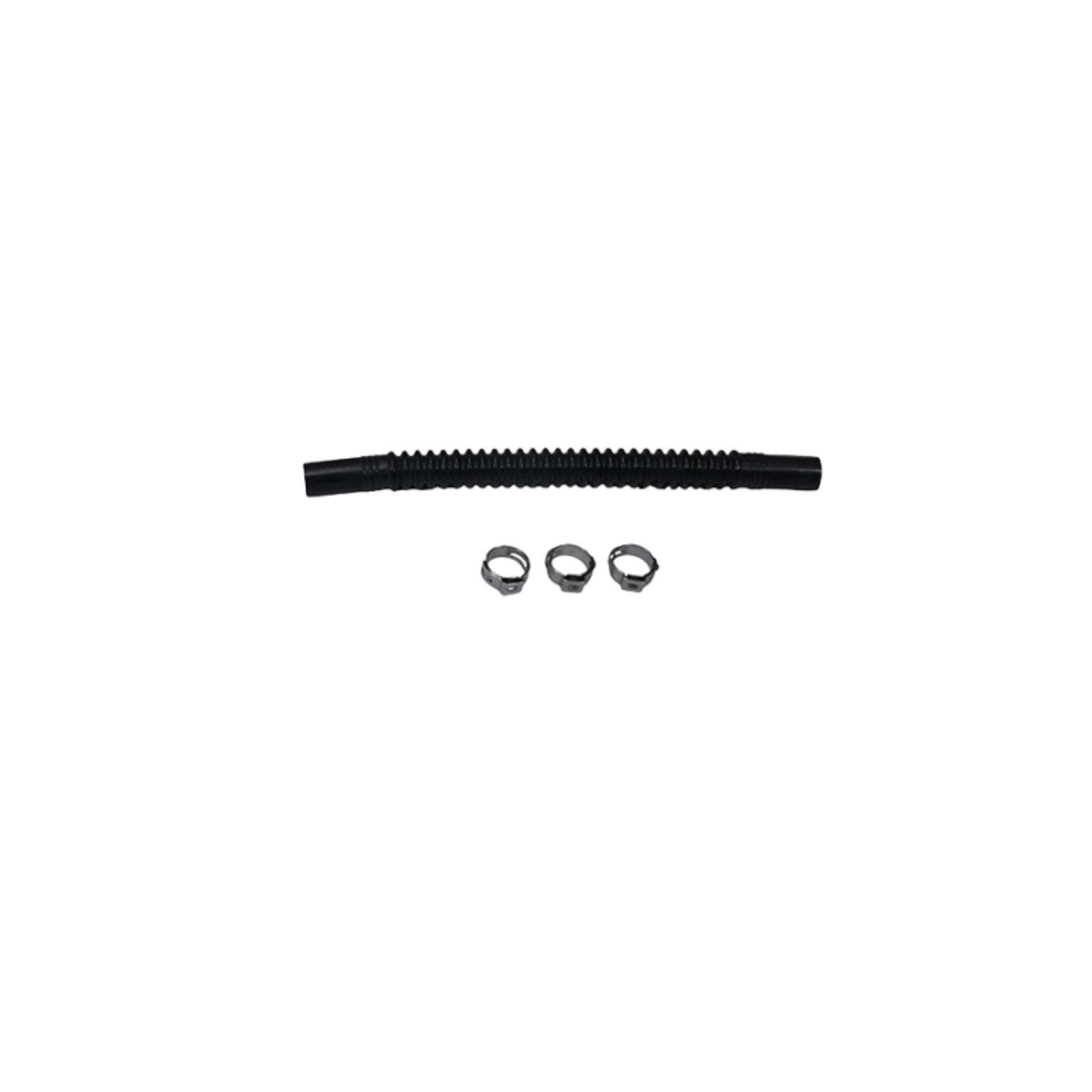 Picture of DeatschWerks Convoluted Tubing 150mm Length x 8mm ID Side 1 x 8mm ID Side 2 - Black