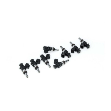 Picture of DeatschWerks Bosch EV14 Universal 40mm Compact Matched Set of 8 Injectors 500cc (Extended Nozzle)