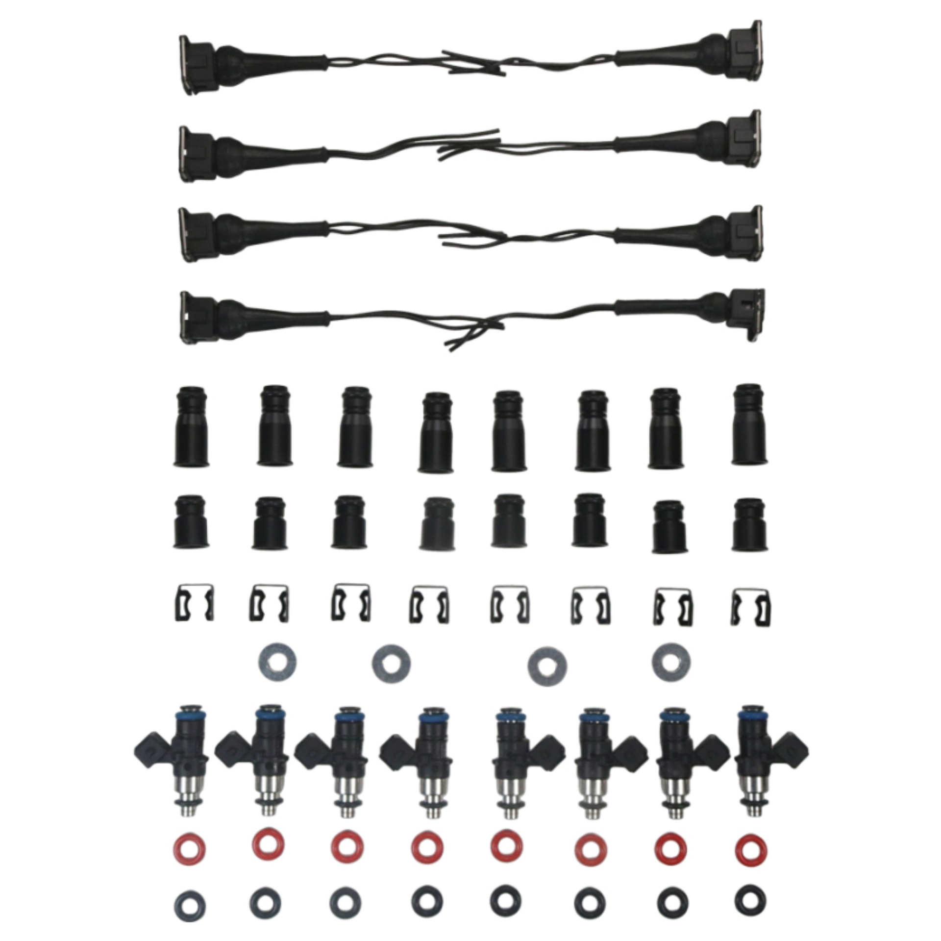 Picture of DeatschWerks LS Injector Kit Set of 8 2400cc/min Injectors