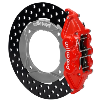 Picture of Wilwood 2020+ Polaris RZR Pro UTV6 Rear Kit 11.25in - Red Calipers/Drilled Rotors