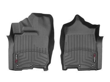 Picture of WeatherTech 2016+ Nissan Titan XD Front FloorLiners - Black