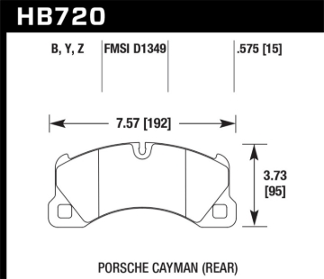 Picture of Hawk 15-17 Porsche Cayenne Front HPS 5.0 Brake Pads
