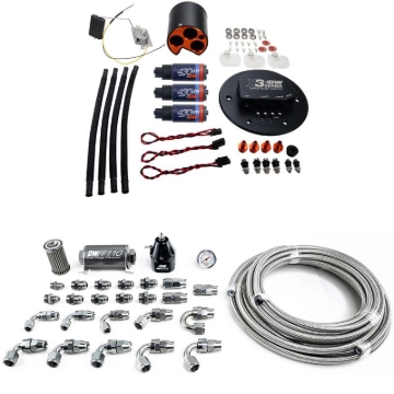 Picture of DeatschWerks 98-04 Ford Mustang X3 Module with DW430C Pump and Plumbing Kit
