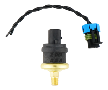 Picture of DeatschWerks 2psi 1/8th NPT Adjustable (1-3psi) Hobbs Switch with Pigtail (0.5A)