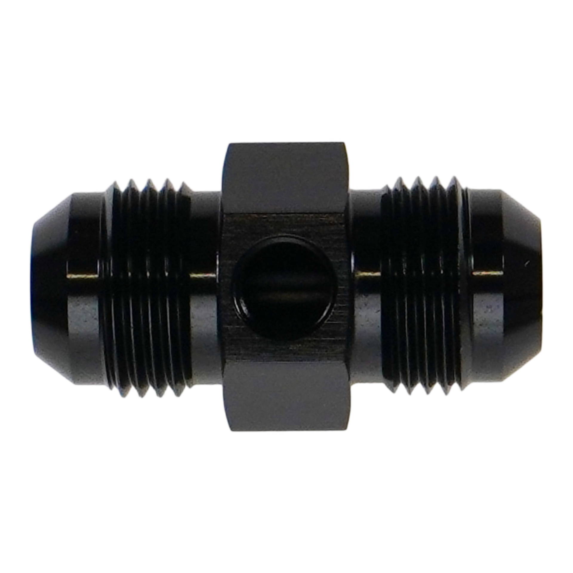 Picture of DeatschWerks 10AN Male Flare Gauge Adapter with 1/8in Gauge Port