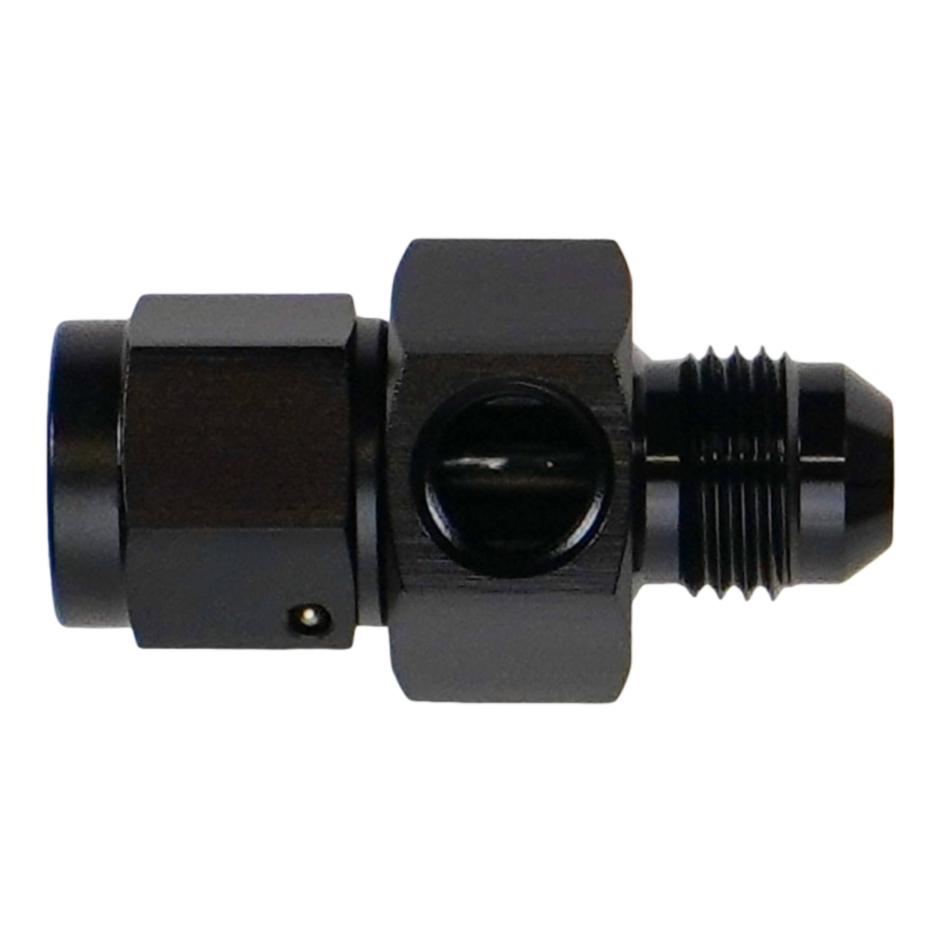 Picture of DeatschWerks 6AN Male Flare to Female Flare Swivel with 1/8th NPT