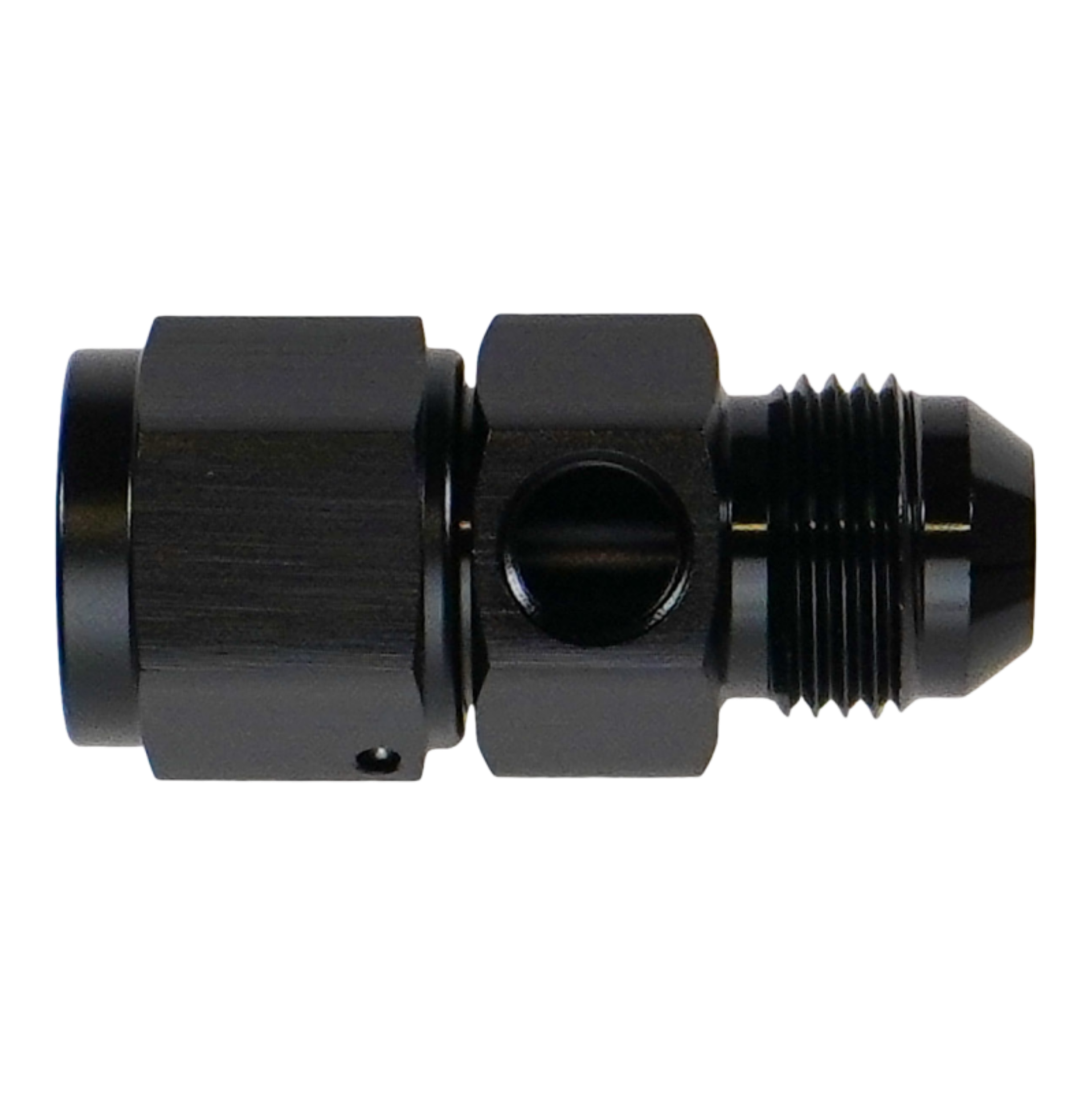 Picture of DeatschWerks 8AN Male Flare to Female Flare Swivel with 1/8th NPT