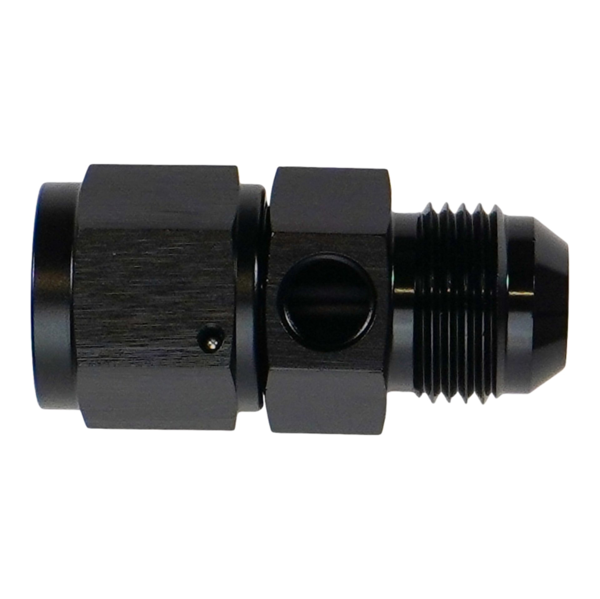 Picture of DeatschWerks 10AN Male Flare to Female Flare Swivel with 1/8th NPT