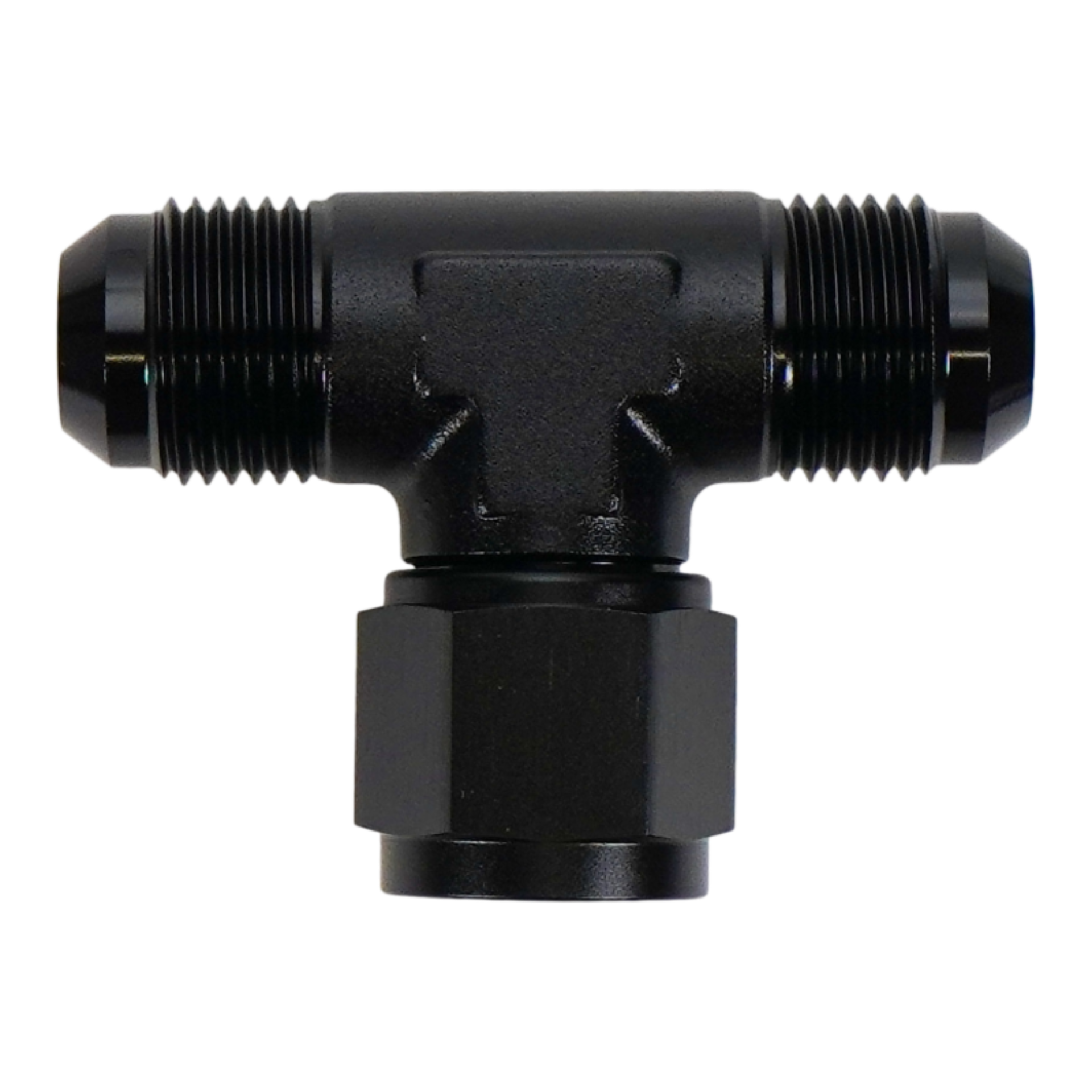 Picture of DeatschWerks 10AN Male Flare to Female Flare Swivel Tee on 90