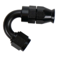 Picture of DeatschWerks 6AN Female Flare Swivel (Incl Ferule/Olive) 150-degree Hose End PTFE