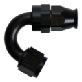 Picture of DeatschWerks 8AN Female Flare Swivel (Incl Ferule/Olive) 150-degree Hose End PTFE