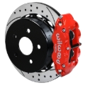 Picture of Wilwood 07-18 Jeep Wrangler Narrow Superlite 4R Rear Brake Kit SRP 13.50in Rotor w/Lines - Red